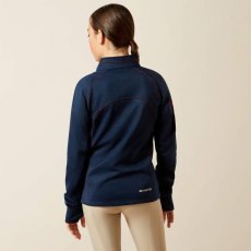 Ariat Youth Tek Team 1/2 Zip - Navy Heather Ariat Youth Tek Team 1/2 Zip - Navy Heather