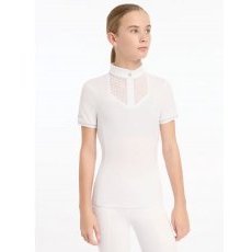 LeMieux Young Rider Belle Show Shirt - White LeMieux Young Rider Belle Show Shirt - White