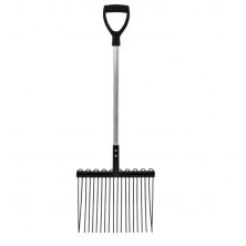 Red Gorilla Metal Shavings Fork - Short D Handle