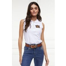 Holland Cooper Sleeveless Polo - White Holland Cooper Sleeveless Polo - White