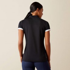 Ariat Bandera 1/4 Zip Polo - Black