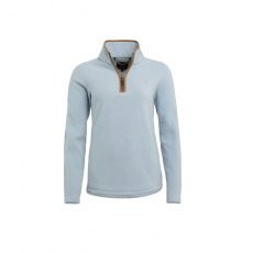 Holland Cooper Country Fleece Quarter Zip - Pale Blue Holland Cooper Country Fleece Quarter Zip - Pale Blue