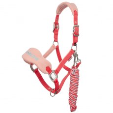 LeMieux Harlow Vogue Headcollar & Leadrope - Coral Crush