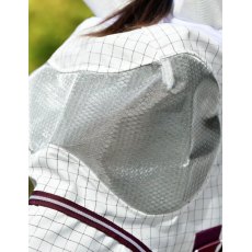 Weatherbeeta Hybrid Seasons Fly Mask - White/Maroon