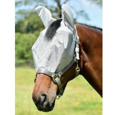 Weatherbeeta Comfitec Hexi Shield Dual Fly Mask - Silver