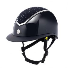 EQX Kylo Crystal Wide Peak with MIPS - Navy Gloss/Silver