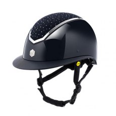 EQX Kylo Crystal Wide Peak with MIPS - Black Gloss/Silver