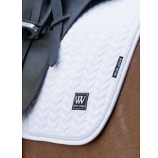 Woof Wear Herringbone Dressage Pad - White Woof Wear Herringbone Dressage Pad - White