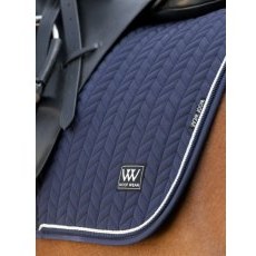 Woof Wear Herringbone Dressage Pad - Navy