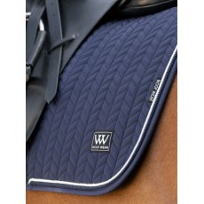 Woof Wear Herringbone Dressage Pad - Navy