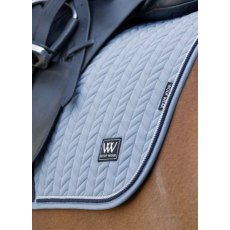 Woof Wear Herringbone Dressage Pad - Steel Blue