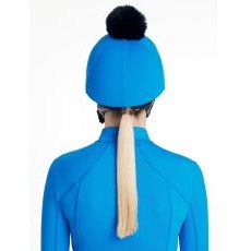 LeMieux Classique Pom Hat Silk - Benetton Blue