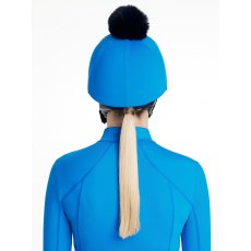 LeMieux Classique Pom Hat Silk - Benetton Blue