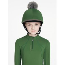 LeMieux Classique Pom Hat Silk - Hunter Green LeMieux Classique Pom Hat Silk - Hunter Green