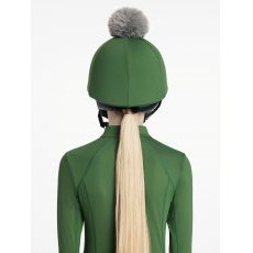 LeMieux Classique Pom Hat Silk - Hunter Green LeMieux Classique Pom Hat Silk - Hunter Green