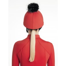 LeMieux Classique Pom Hat Silk - Chilli