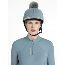 LeMieux Classique Pom Hat Silk - Ice Blue