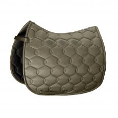 Eskadron Glossy Wave Dressage Saddlecloth - Olive Eskadron Glossy Wave Dressage Saddlecloth - Olive