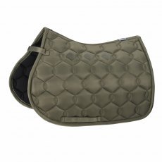 Eskadron Glossy Wave Jump Saddlecloth - Olive Eskadron Glossy Wave Jump Saddlecloth - Olive