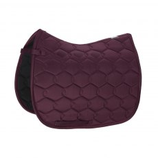 Eskadron Glossy Wave Dressage Saddlecloth - Blackberry