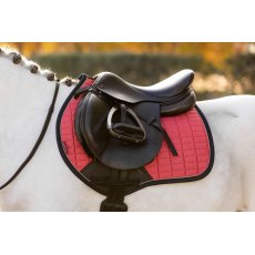 LeMieux Mini Suede Close Contact Square - Cranberry