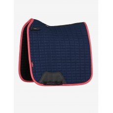 LeMieux Suede Dressage Square - Navy/Cranberry LeMieux Suede Dressage Square - Navy/Cranberry