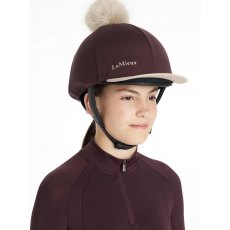 LeMieux Classique Pom Hat Silk - Damson
