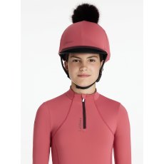 LeMieux Classique Pom Hat Silk - Cranberry