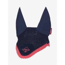 LeMieux Classic Fly Hood - Navy/Cranberry