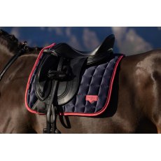 LeMieux Loire Dressage Square - Navy/Cranberry