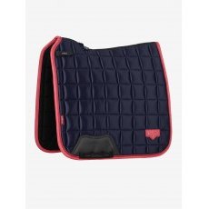 LeMieux Loire Dressage Square - Navy/Cranberry LeMieux Loire Dressage Square - Navy/Cranberry
