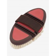 LeMieux Flexi Goat Hair Body Brush - Cranberry
