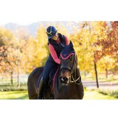 LeMieux Loire Fly Hood - Navy/Cranberry LeMieux Loire Fly Hood - Navy/Cranberry
