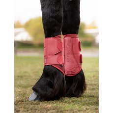 LeMieux Arika Mesh Brushing Boots - Cranberry