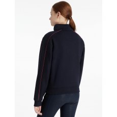 LeMieux Kate Quarter Zip Sweat - Navy/Cranberry