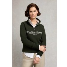 Holland Cooper Sporting Goods Zip Henley - Racing Green Holland Cooper Sporting Goods Zip Henley - Racing Green