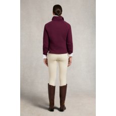 Holland Cooper Sporting Goods Zip Henley - Mulberry
