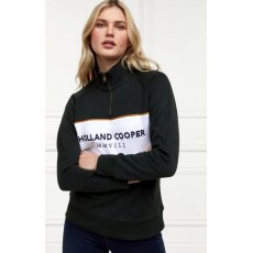 Holland Cooper Sporting Heritage Zip Henley - Racing Green