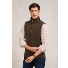 Holland Cooper Men's Country Fleece Gilet - Khaki