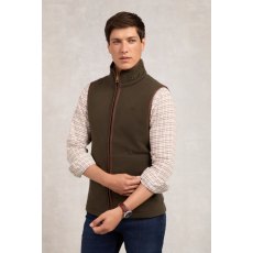 Holland Cooper Men's Country Fleece Gilet - Khaki