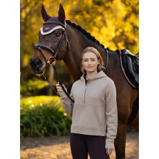 LeMieux Henrietta 1/2 Zip Hoodie - Almond