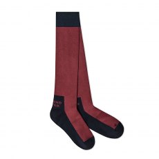 Holland Cooper Riding Sock - Oxblood Navy