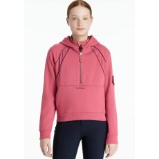 LeMieux Young Rider Hettie 1/2 Zip Hoodie - Cranberry