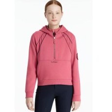 LeMieux Young Rider Hettie 1/2 Zip Hoodie - Cranberry