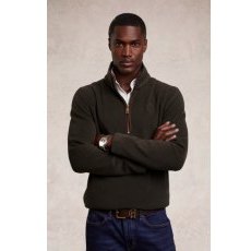Holland Cooper Men's Country Fleece 1/4 Zip - Khaki Holland Cooper Men's Country Fleece 1/4 Zip - Khaki