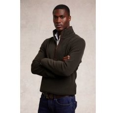 Holland Cooper Men's Country Fleece 1/4 Zip - Khaki Holland Cooper Men's Country Fleece 1/4 Zip - Khaki