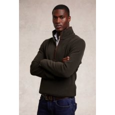 Holland Cooper Men's Country Fleece 1/4 Zip - Khaki