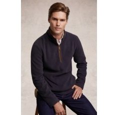 Holland Cooper Men's Country Fleece 1/4 Zip - Ink Navy Holland Cooper Men's Country Fleece 1/4 Zip - Ink Navy