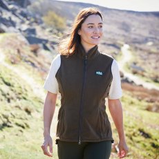 Ridgeline Womens Kodiak Fleece Gilet - Moody Teak