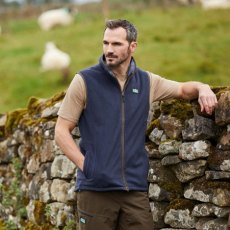 Ridgeline Mens Kodiak Fleece Gilet - Navy